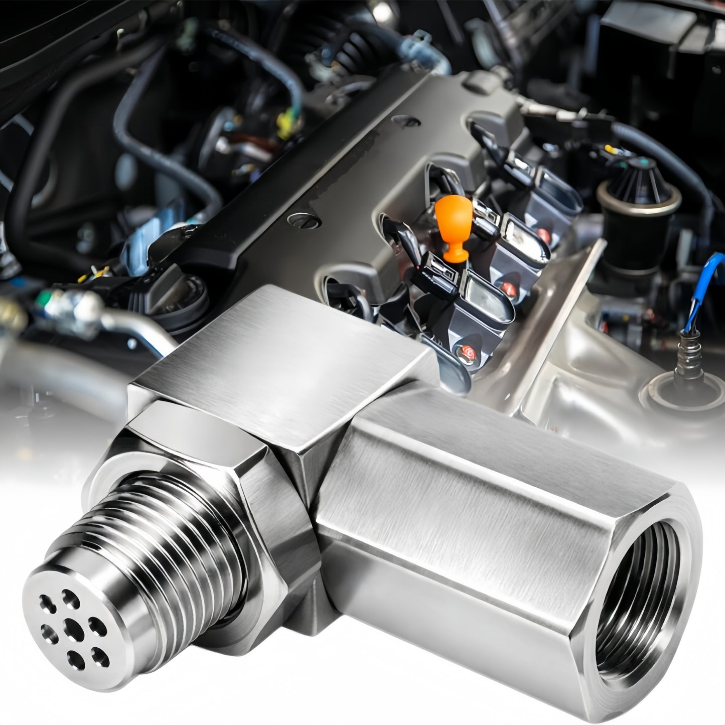 Mini Catalizador O2 Sensor Spacer CEL FIX P0420/P0042/P0430 Code Universal (90 Degree)