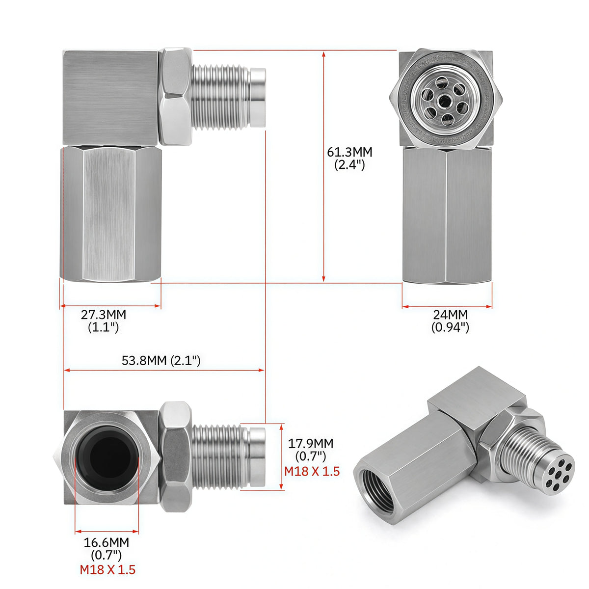 Mini Catalizador O2 Sensor Spacer CEL FIX P0420/P0042/P0430 Code Unive ...