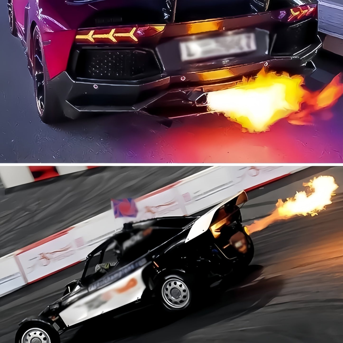 Flame Kit for Car Exhaust - For Car Motorcycle Truck ATV Scooter with Gasoline Engine - Mini Catalizador®