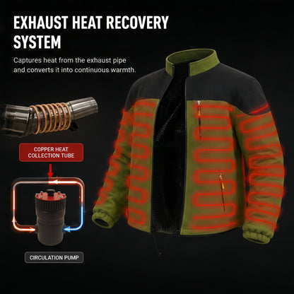 Heated Motorcycle Jacket - Powered by Exhaust Heat Recovery - Mini Catalizador®