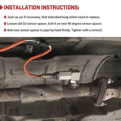 Mini Catalizador O2 Sensor Spacer CEL FIX P0420/P0042/P0430 Code Universal (90 Degree) - Mini Catalizador®