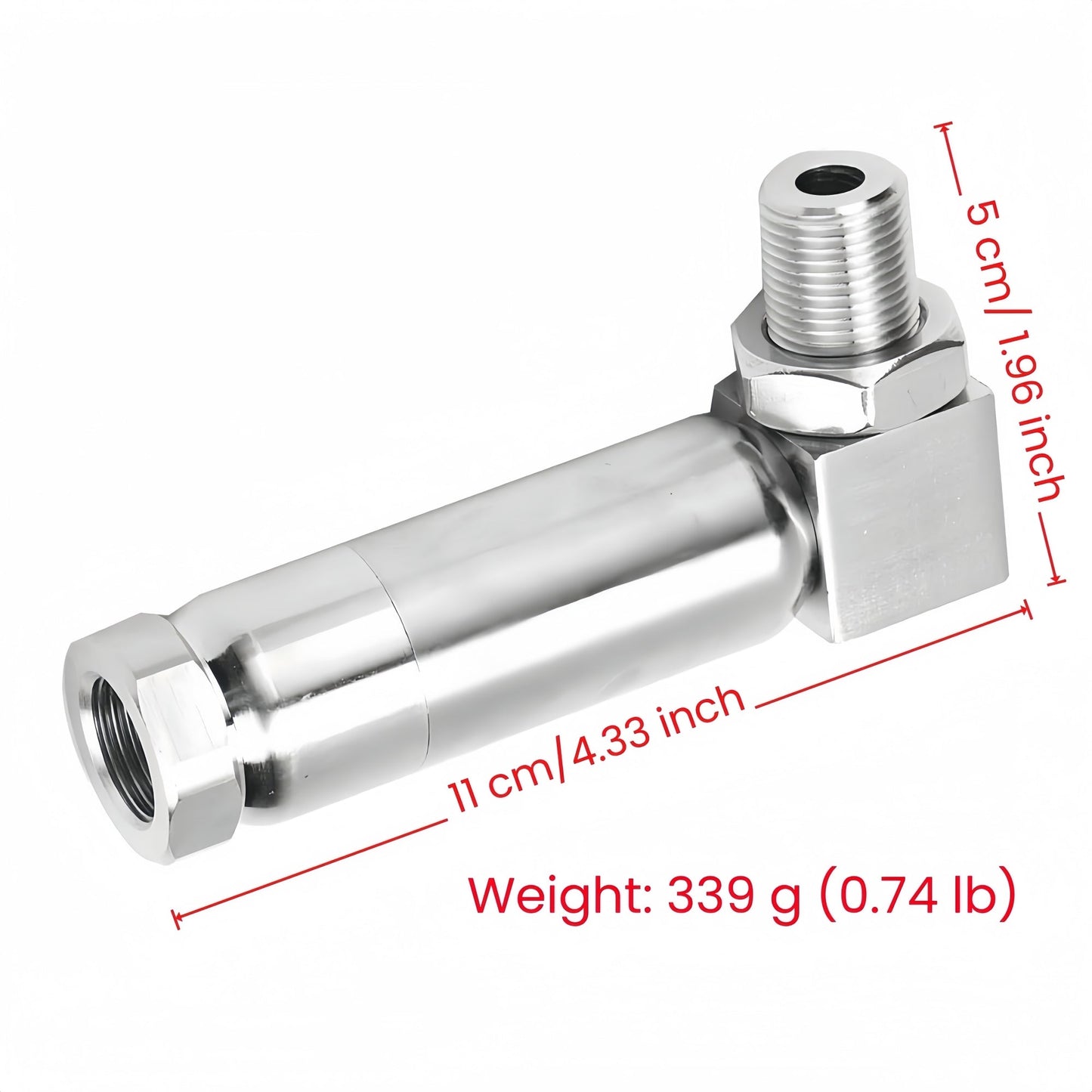 Mini Catalizador O2 Sensor Spacer CEL FIX P0420/P0042/P0430 Code Universal (90 Degree Pro) - Mini Catalizador®