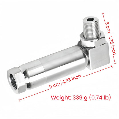 Mini Catalizador O2 Sensor Spacer CEL FIX P0420/P0042/P0430 Code Universal (90 Degree Pro) - Mini Catalizador®
