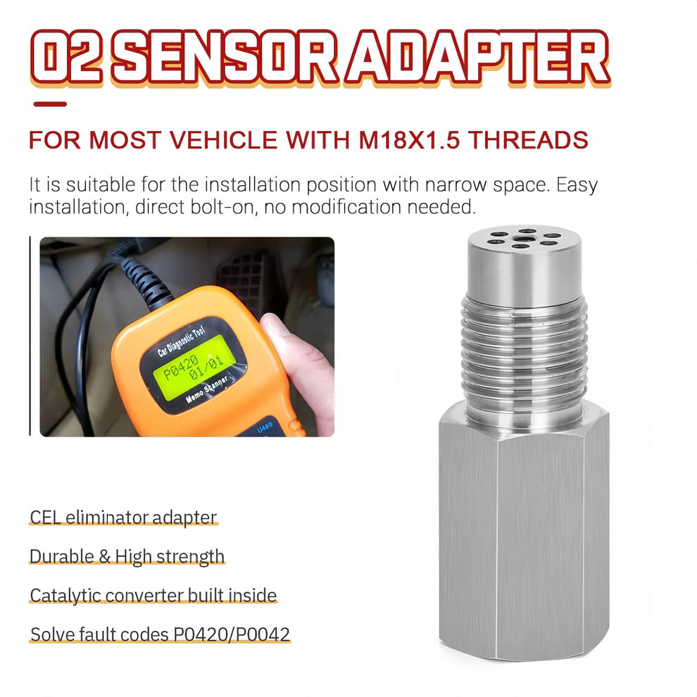 Mini Catalizador O2 Sensor Spacer CEL FIX P0420/P0042/P0430 Code Unive ...