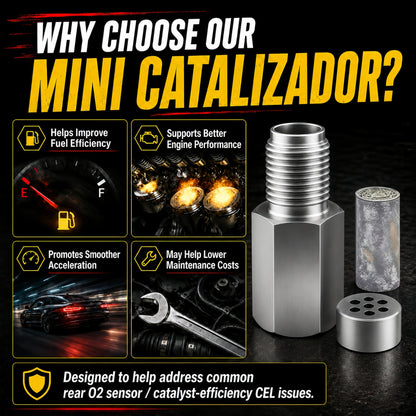 Mini Catalizador O2 Sensor Spacer CEL FIX P0420/P0042/P0430 Code Universal (Straight)
