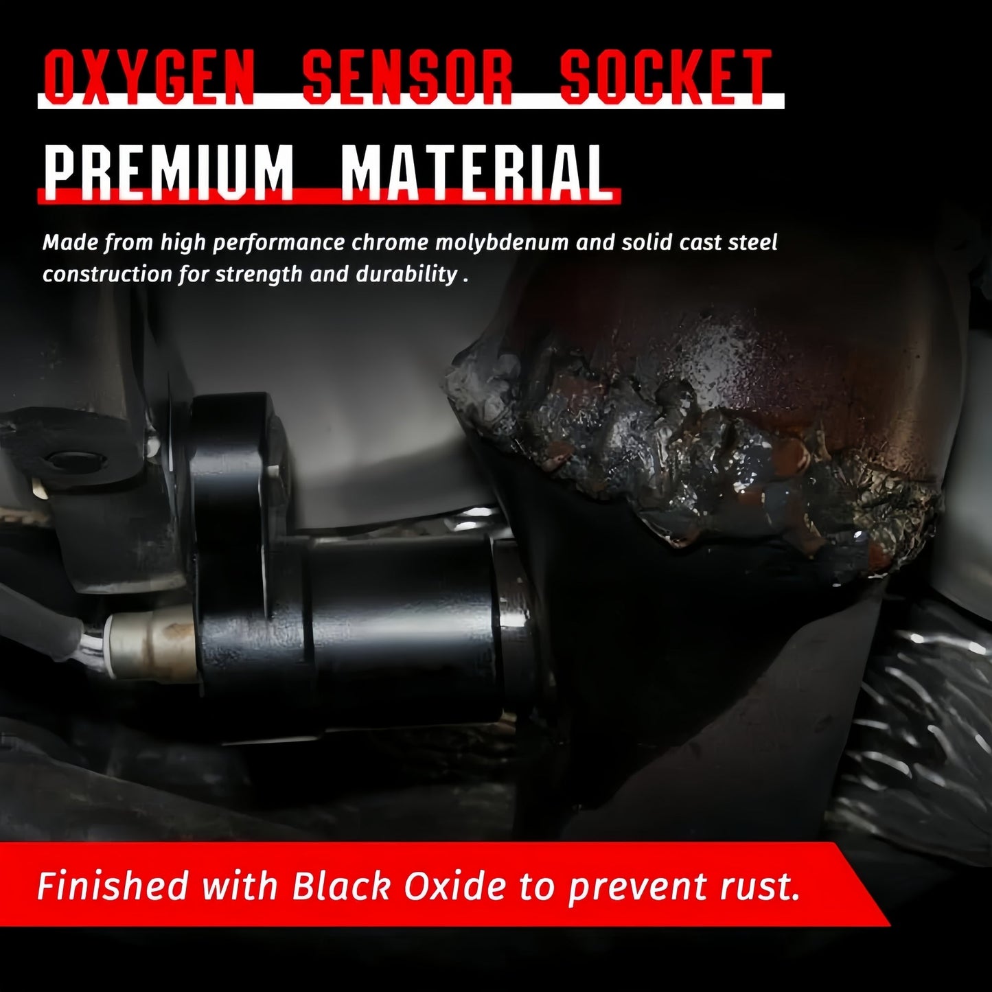 O2 Sensor Socket - 3/8 - Inch Drive by 7/8 - Inch (22 mm) - Mini Catalizador®