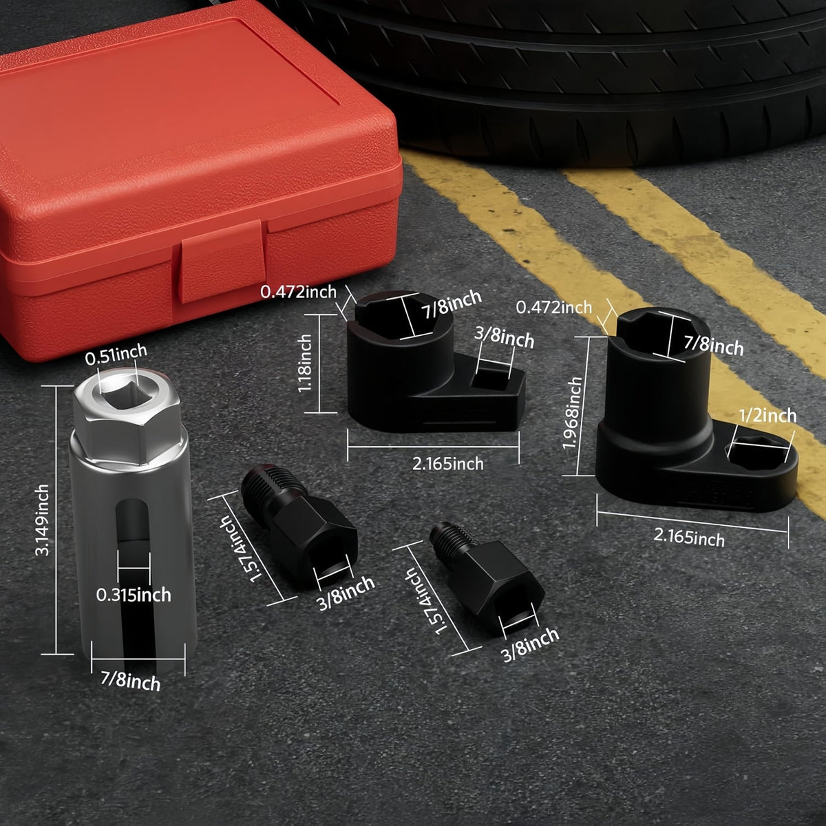 02 Sensor Sock O2 Sensor Socket Set - 3/8